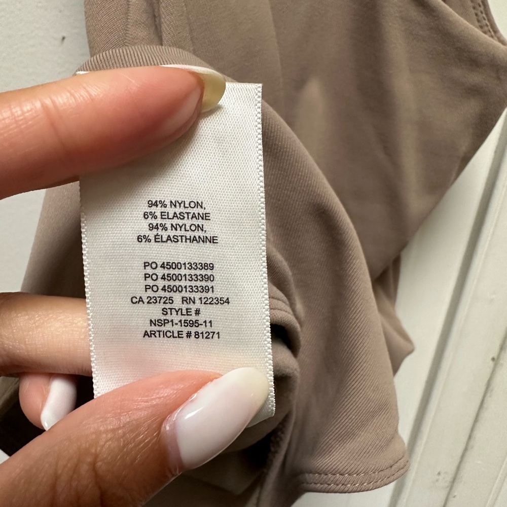 Babaton taupe contour bodysuit size small - Picture 4 of 6